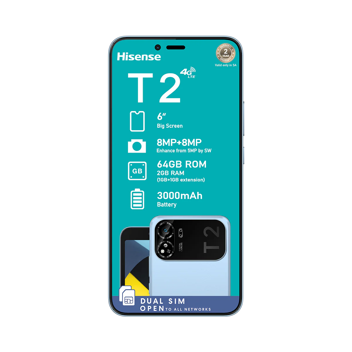Hisense T2 64GB Dual Sim - Image 3